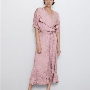 New ZARA wrinkle look dress